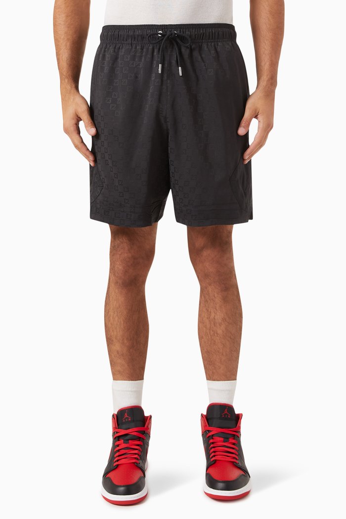 

Essentials Diamond Shorts in Nylon Blend, Black