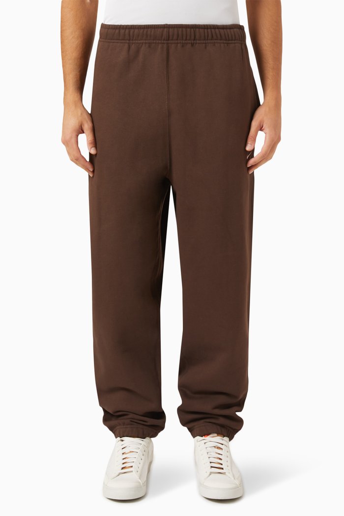 

Nike Solo Swoosh Trousers in Cotton-blend Fleece, Brown