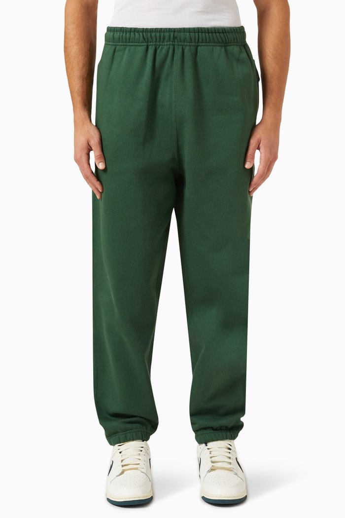 

Nike Solo Swoosh Trousers in Cotton-blend Fleece, Green