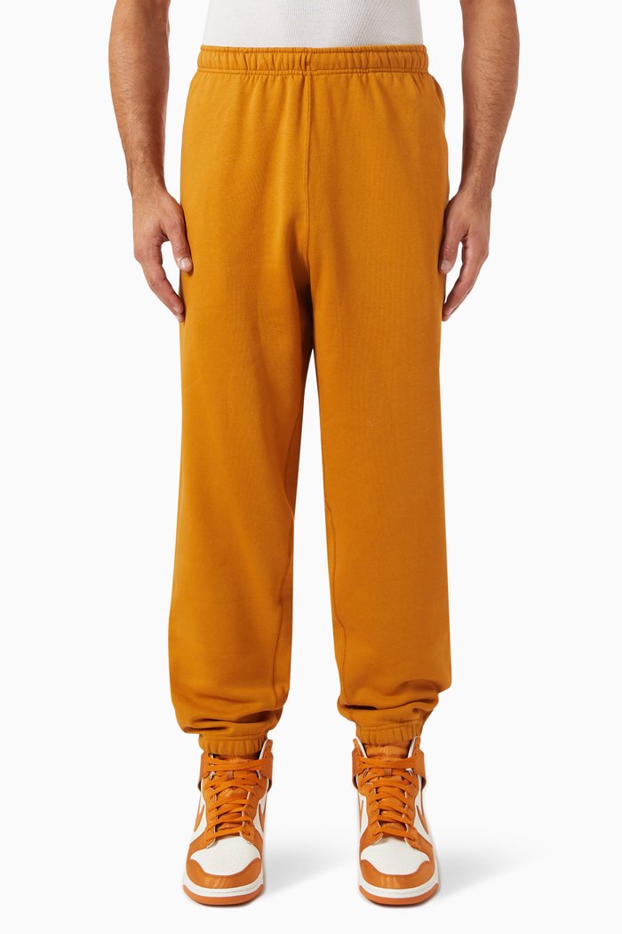 

Nike Solo Swoosh Trousers in Cotton-blend Fleece, Yellow