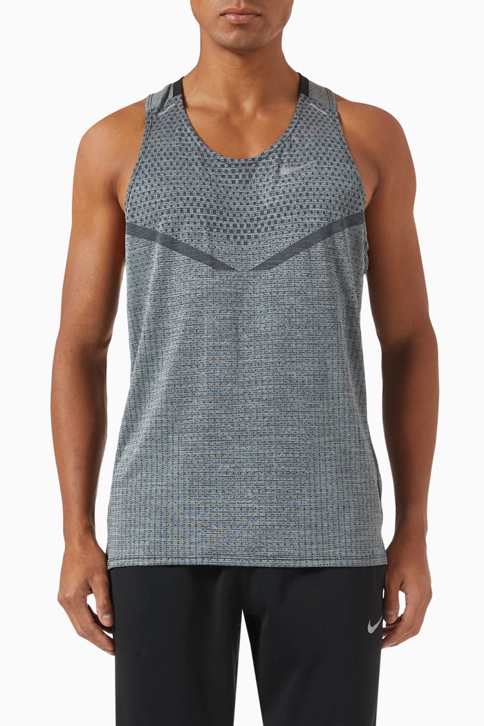 

Dri-FIT ADV TechKnit Ultra Tank Top in Recycled Fabric, Black