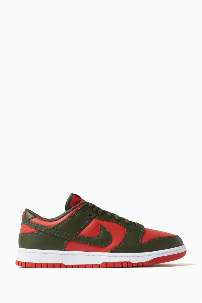 

Dunk Low Retro Sneakers in Leather, Multicolour