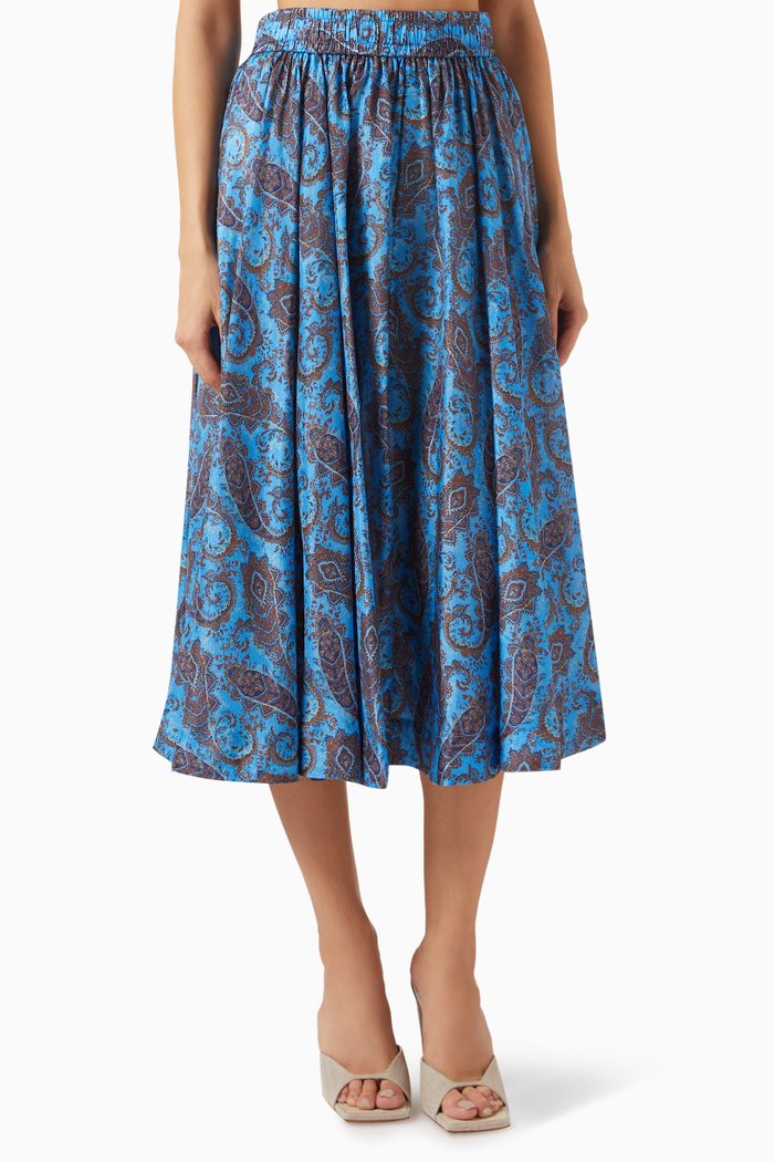 

Devi Swing Midi Skirt, Multicolour