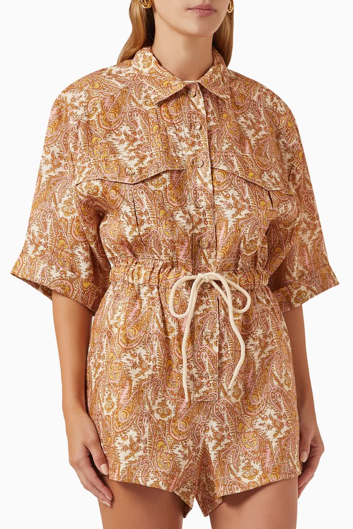 

Devi Utility Playsuit, Multicolour