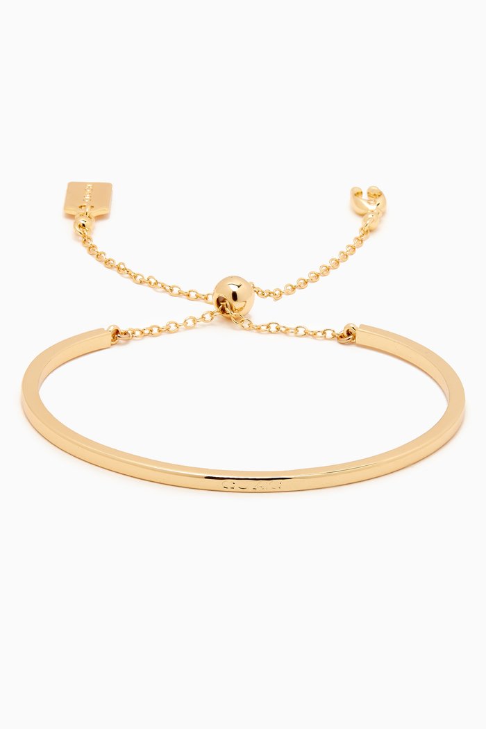 

Signature Slider Bangle in Metal, Gold