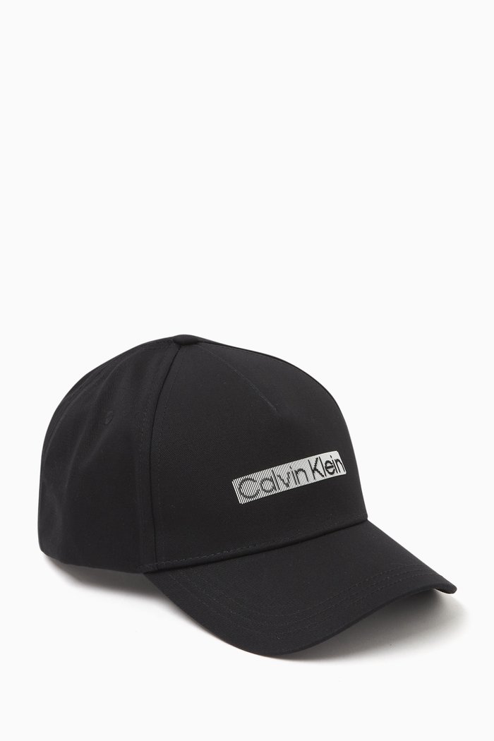

Move 3D Logo Baseball Cap in Cotton, Black