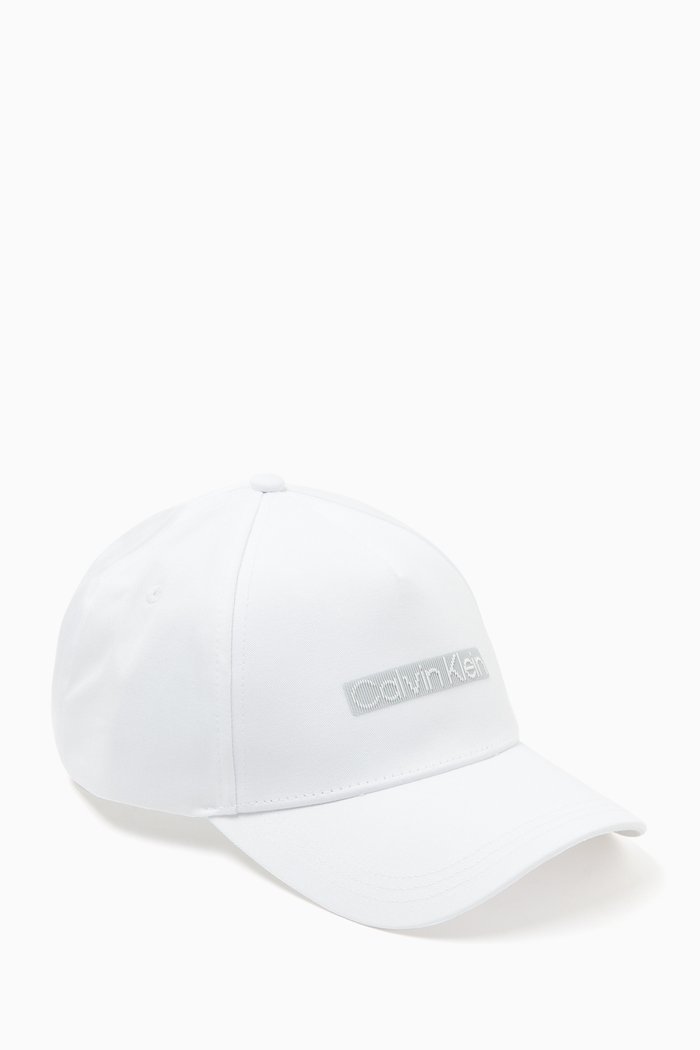 

Move 3D Logo Baseball Cap in Cotton, White