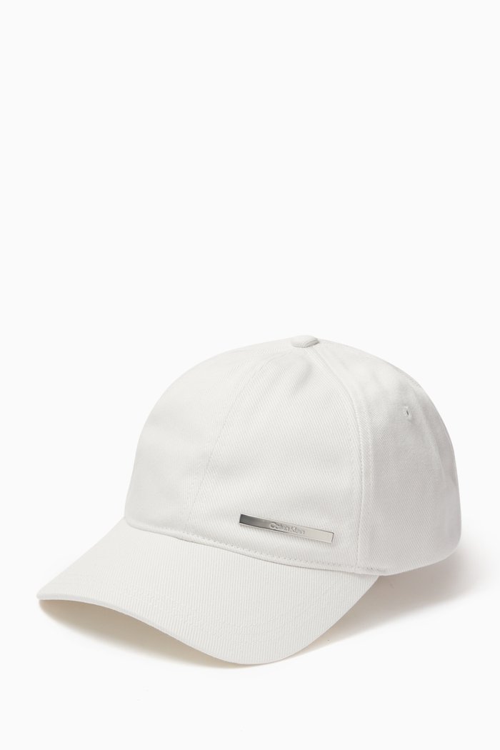 

Baseball Cap in Cotton, White