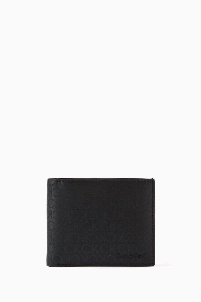 

Monogram Billfold Wallet in Recycled Materials, Black