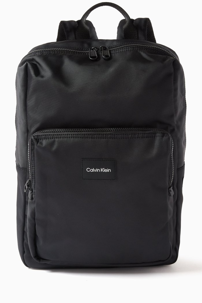Must T Squared Backpack in Recycled Nylon, Black