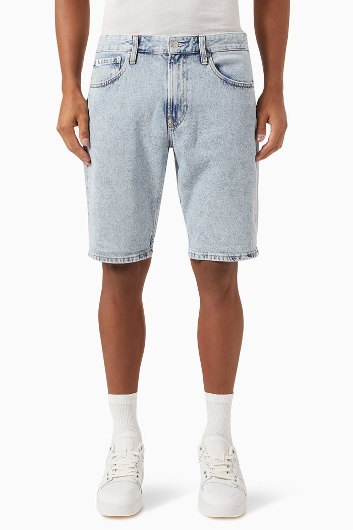 

Regular Fit Shorts in Denim, Blue