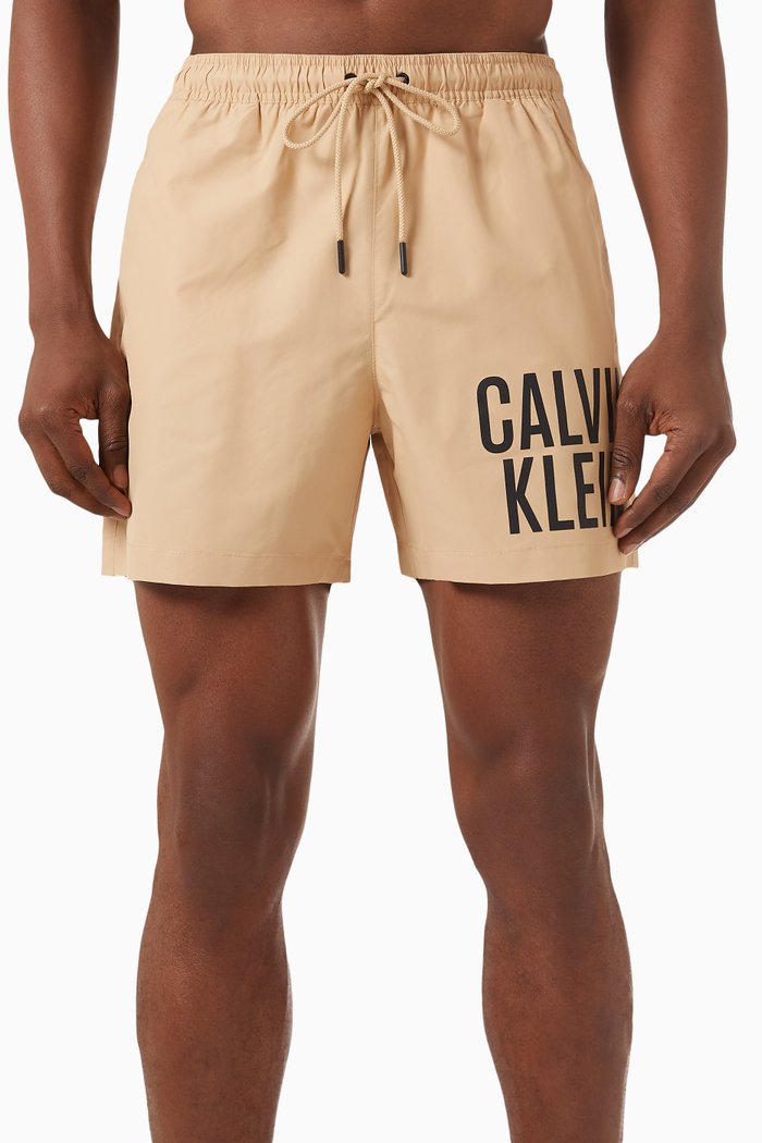 

Medium Drawstring Swim Shorts, Neutral