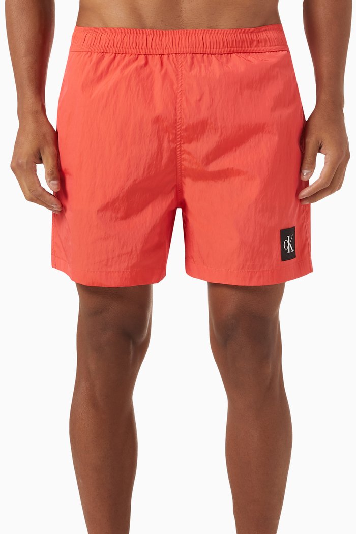 

Logo Swim Shorts in Nylon, Red