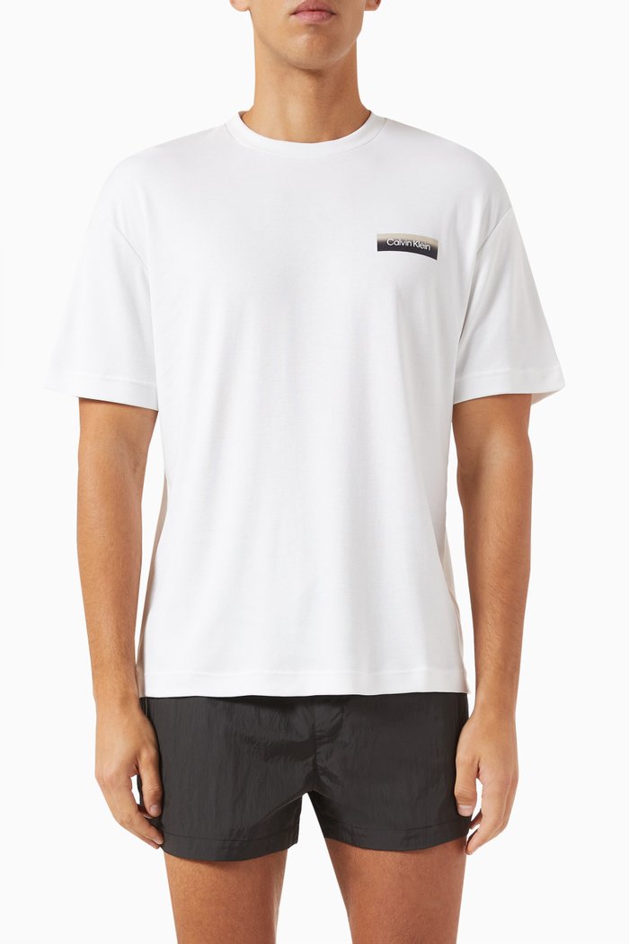 

Ombré-print T-shirt in Cotton-jersey, White