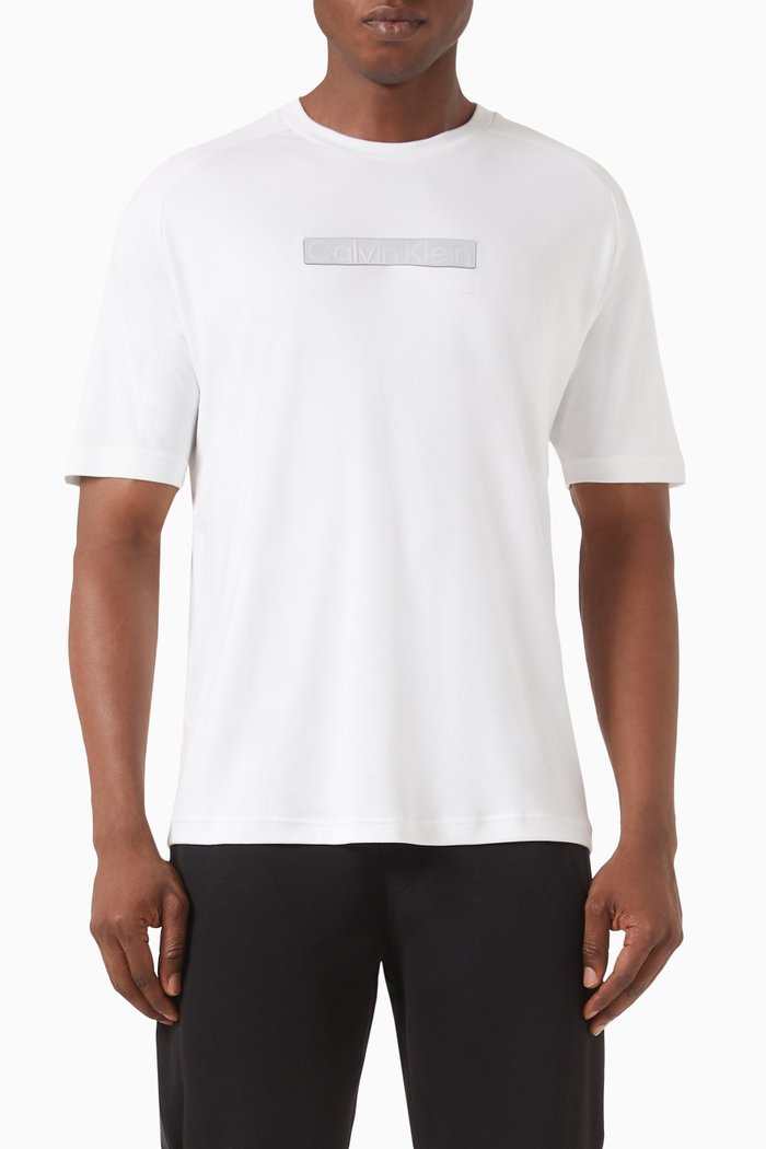 

3D Logo Patch T-shirt in Organic Cotton, White