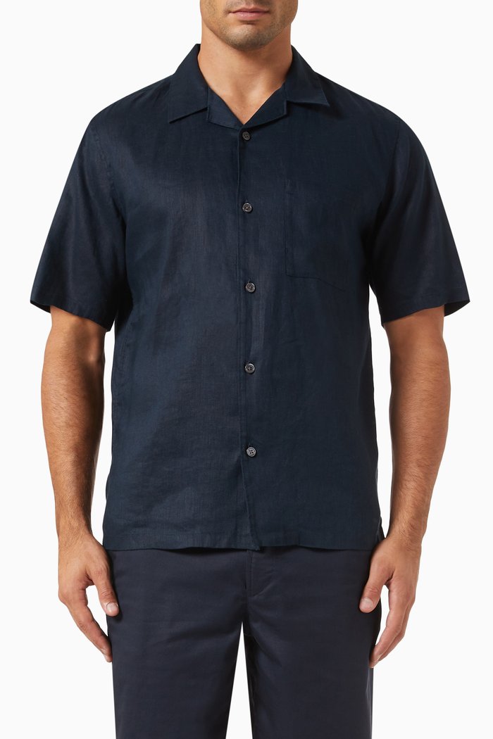 

Noll Shirt in Relaxed Linen, Blue