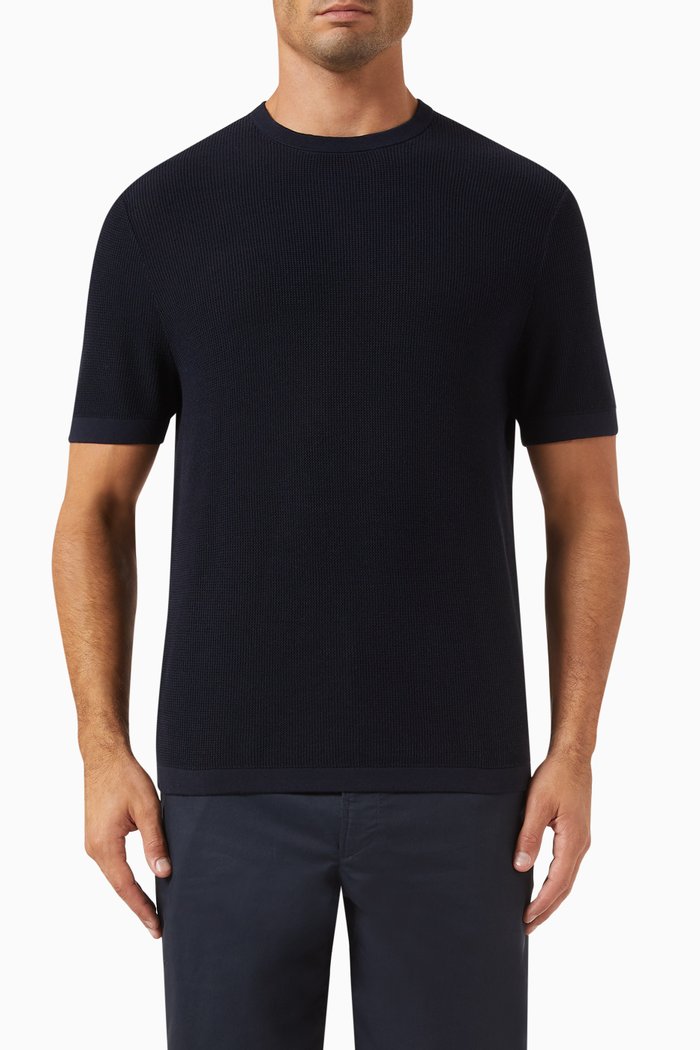 

Myhlo Breach T-shirt in Cotton Blend, Blue