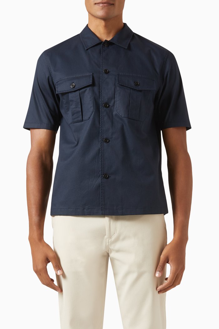 

Shirt in Cotton, Blue