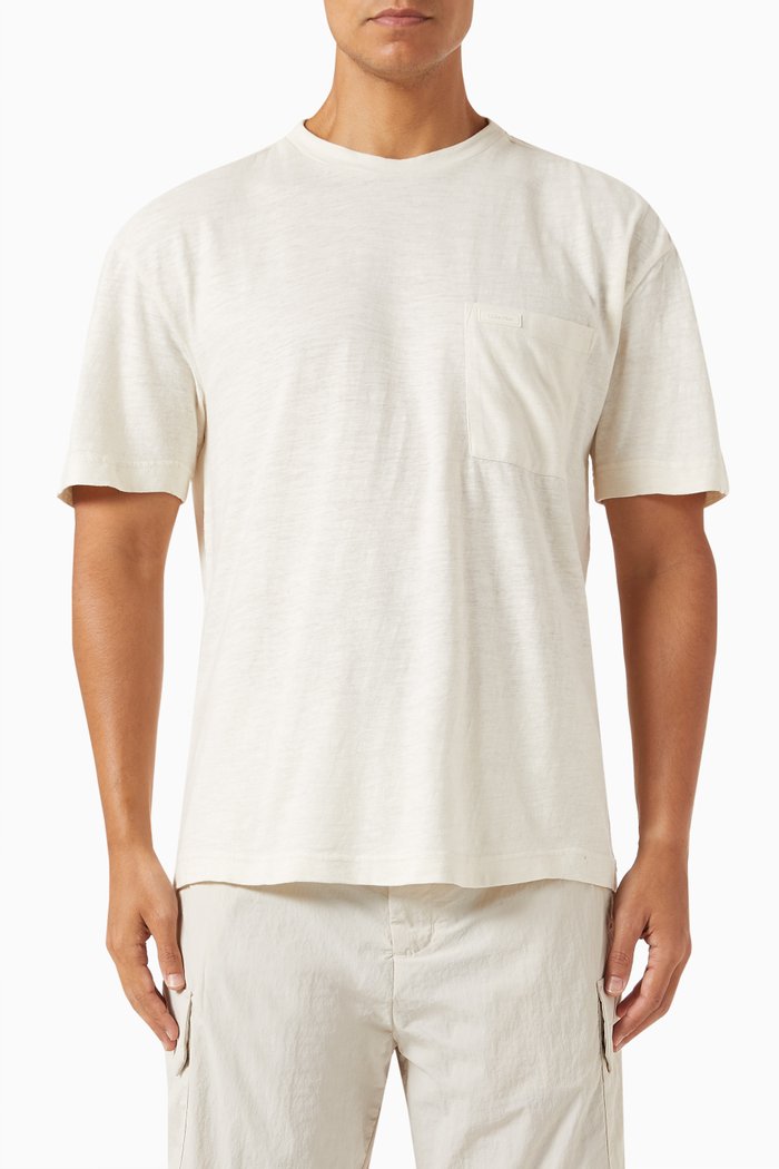 

Pocket T-shirt in Organic Cotton, Neutral