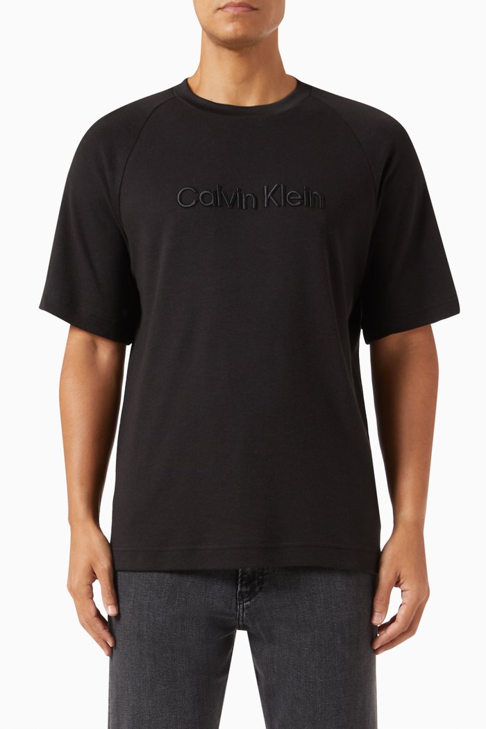 Logo T-shirt in Organic Cotton, Black