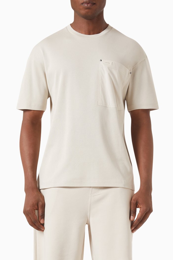 

Workwear Pocket T-shirt in Cotton, Neutral