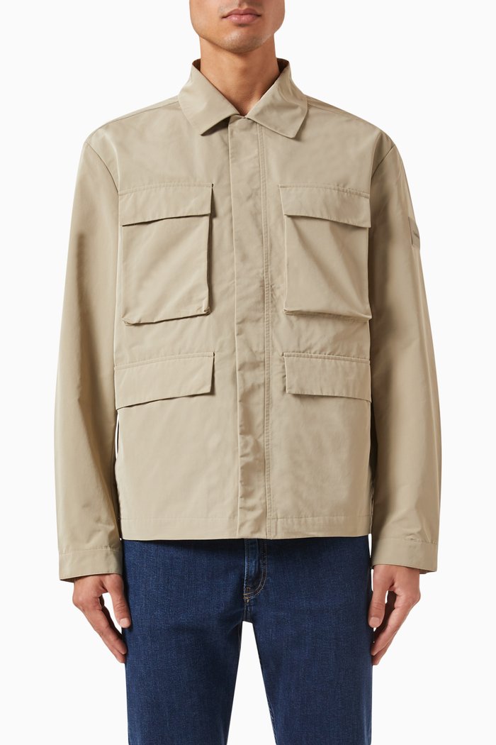 

Sorona Four Pocket Overshirt in Nylon, Neutral