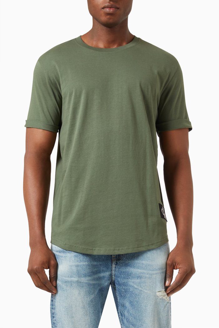 

Logo Patch T-shirt in Cotton, Green