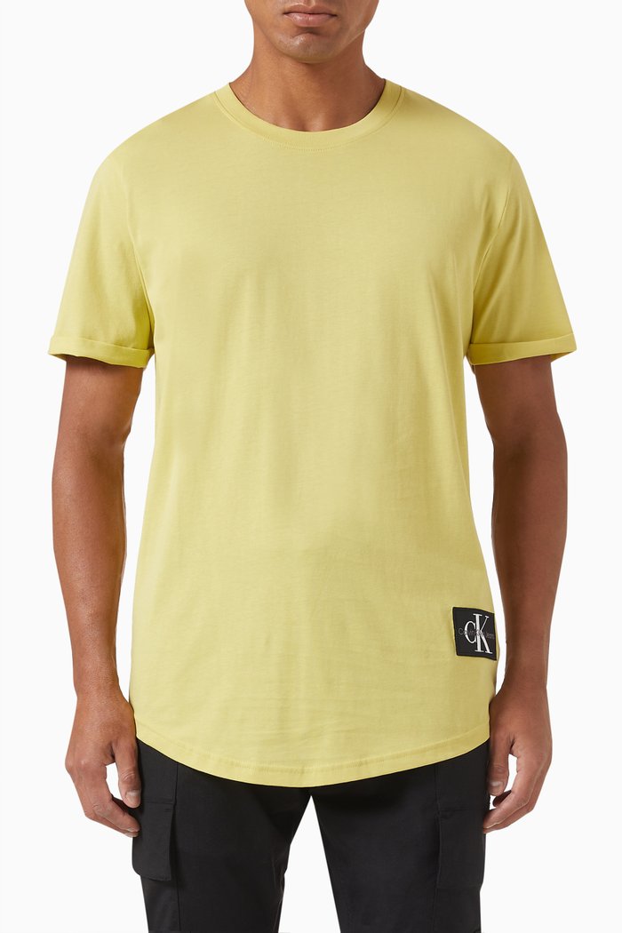 

Logo Patch T-shirt in Cotton, Gold