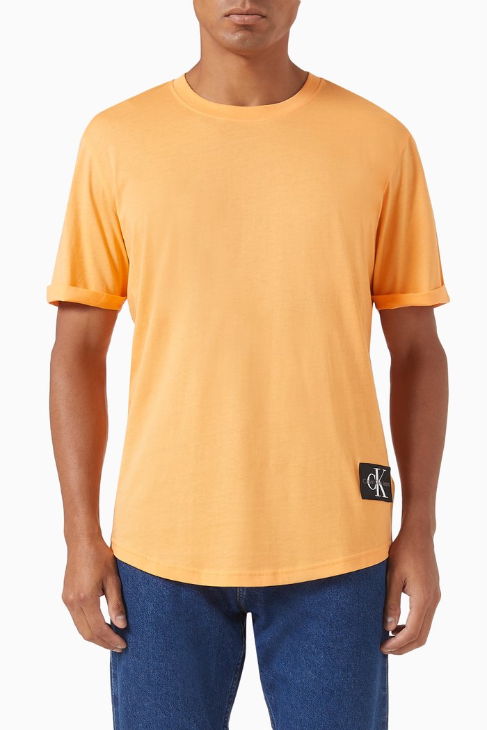 

Logo Patch T-shirt in Cotton, Orange