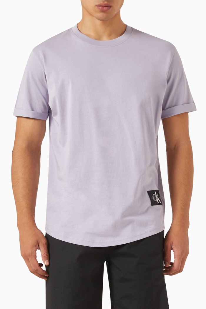 

Logo Patch T-shirt in Cotton, Purple