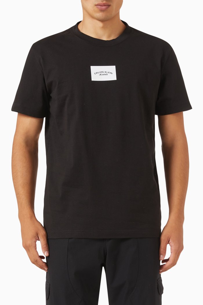 

Box Logo T-shirt in Organic Cotton-jersey, Black