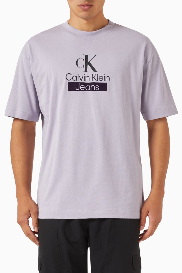 

Stacked Archival T-shirt in Cotton-jersey, Purple