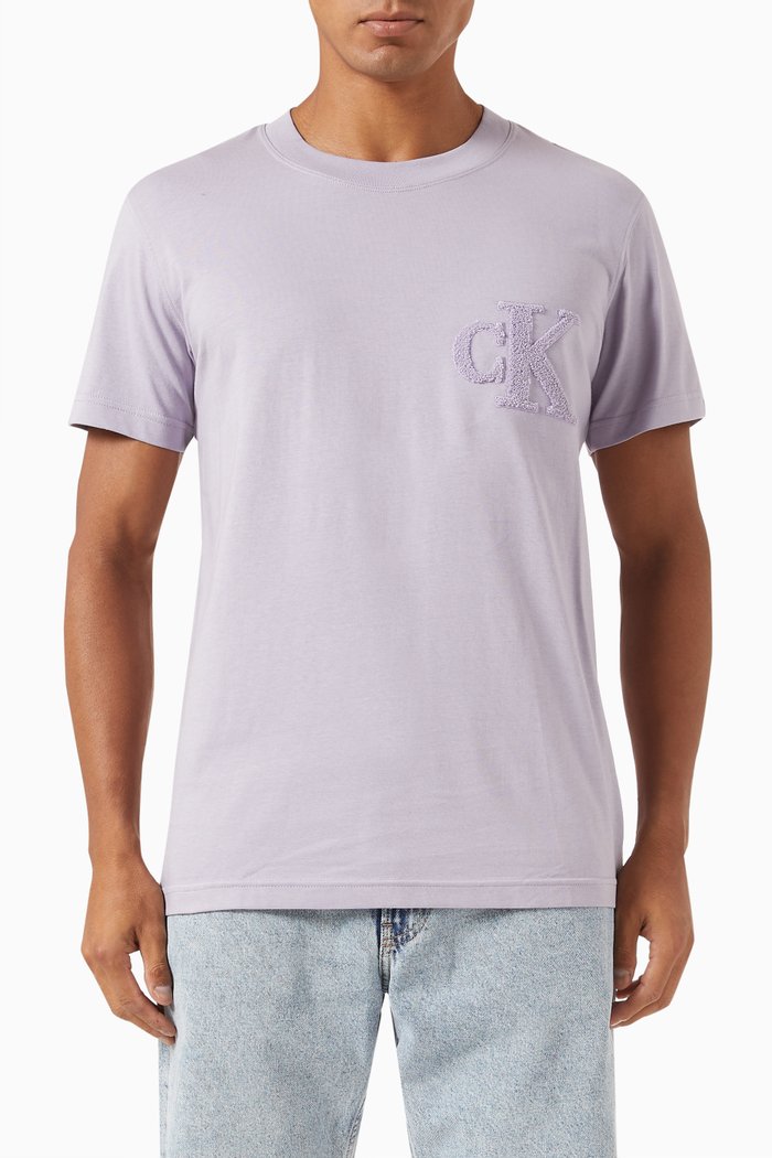 

Logo T-shirt in Cotton, Purple