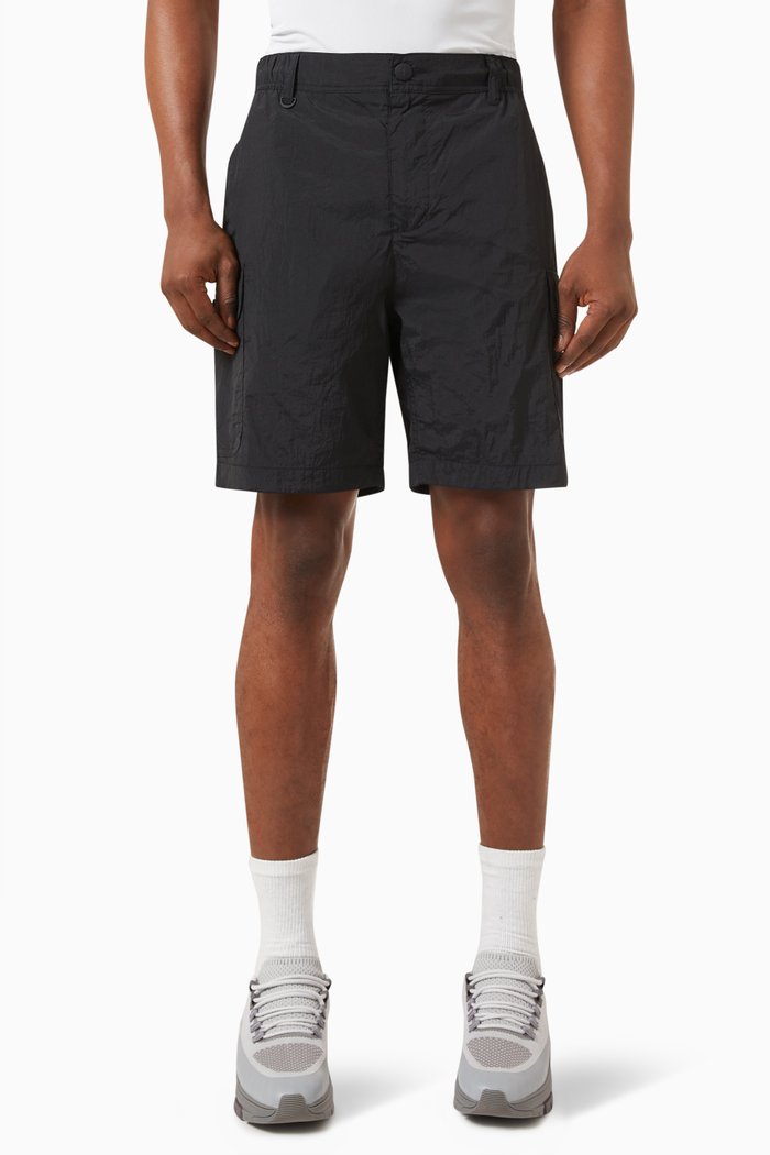 

Cargo Shorts in Recycled Nylon, Black