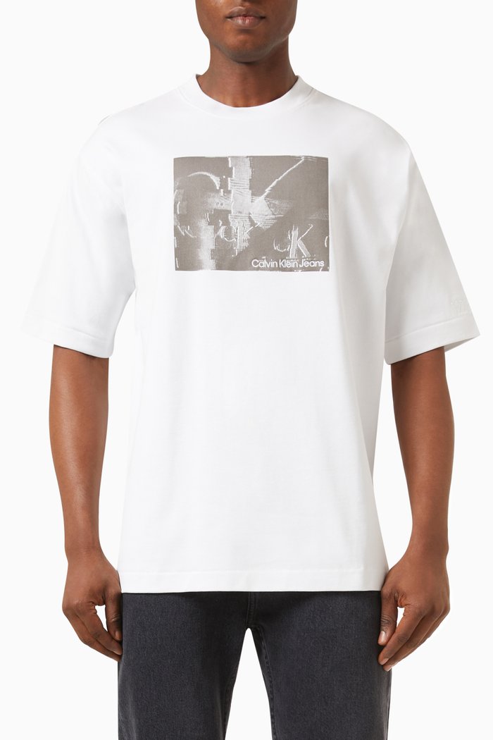 

Graphic-print Logo T-shirt in Cotton-jersey, White