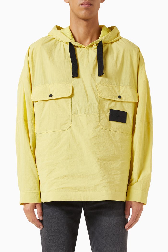 

Oversized Windbreaker in Recycled-nylon, Gold