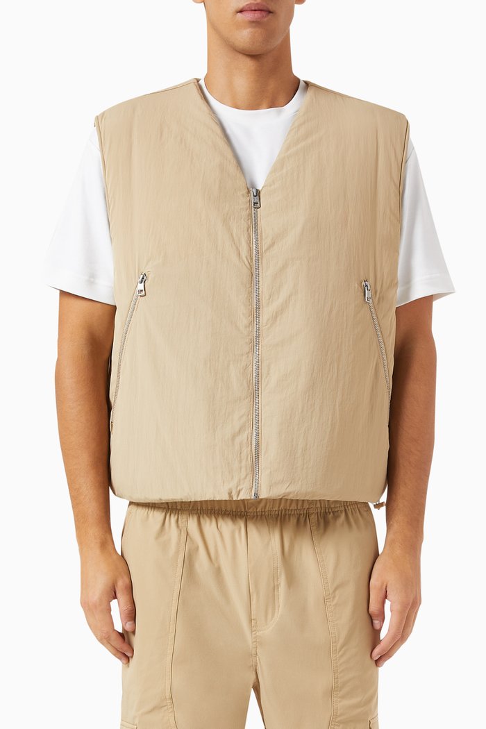 

Padded Gilet in Recycled-nylon, Neutral