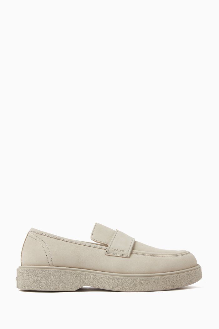 

Logo Loafers in Leather, Neutral
