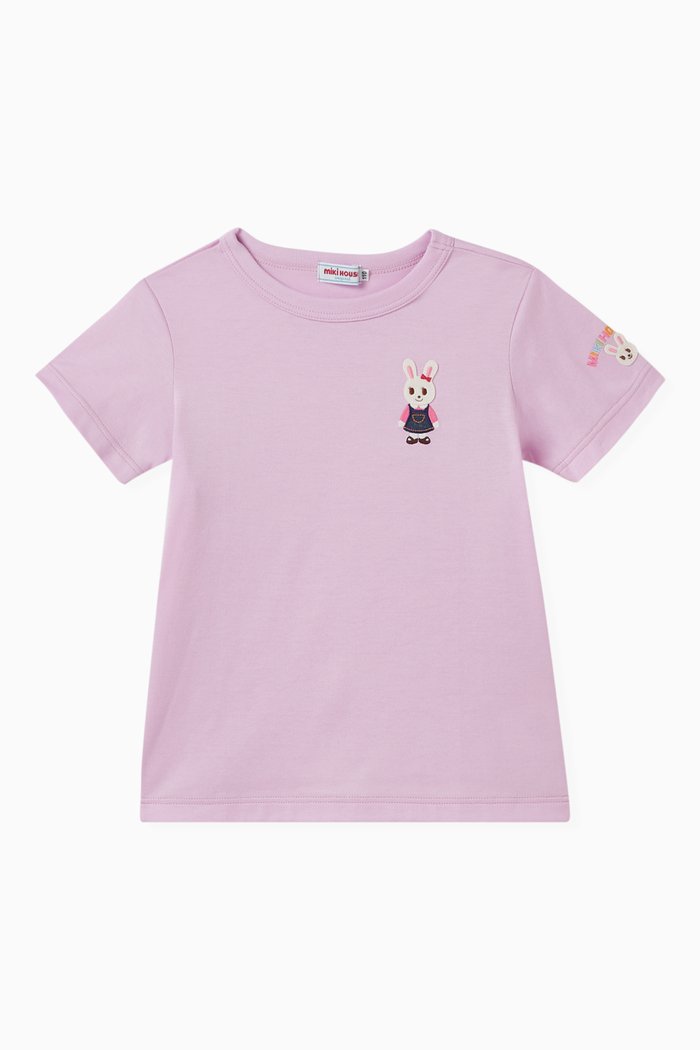 

Bear T-Shirt in Cotton, Purple