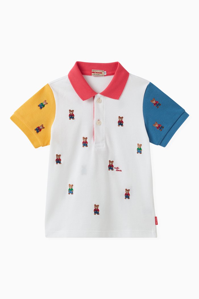 

Pucci Bear Polo Shirt in Cotton Piqué, White