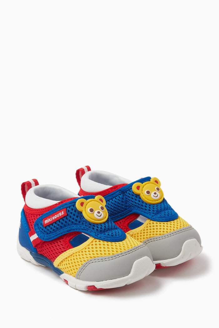 

Bear Velcro Sneakers in Mesh, Multicolour