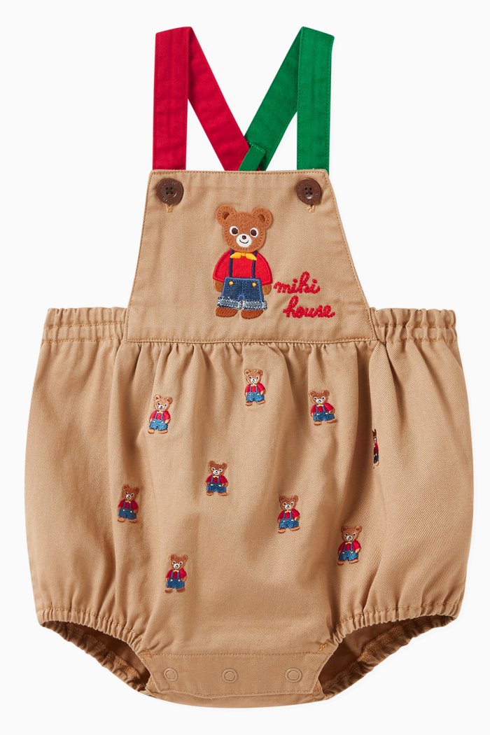 

Bear Romper in Denim, Neutral