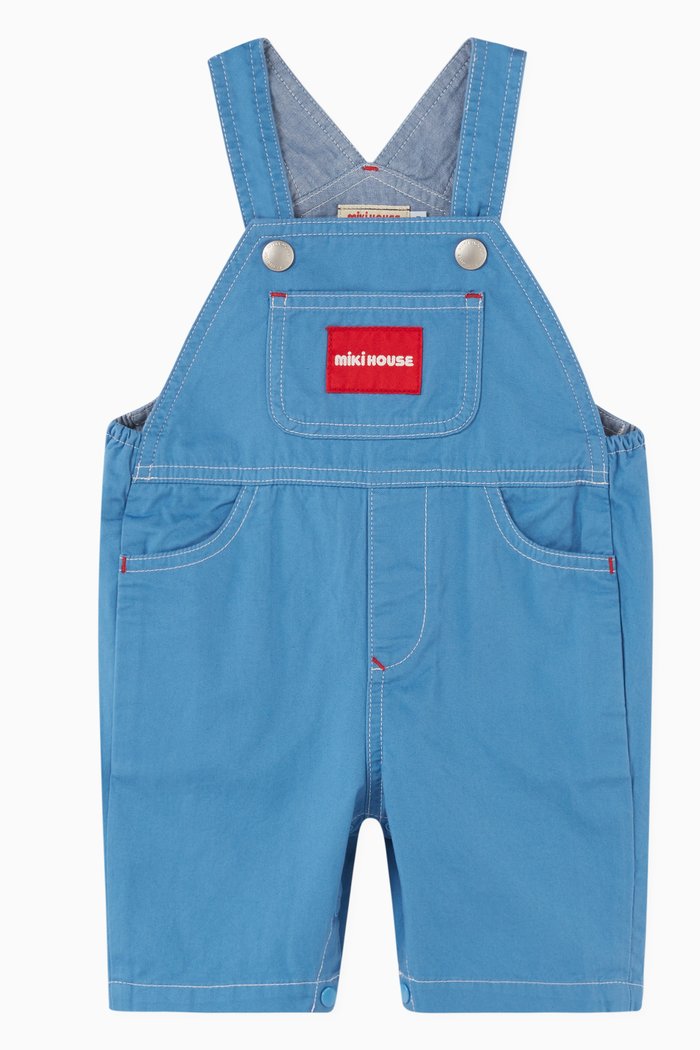 

Logo Dungarees in Denim, Blue