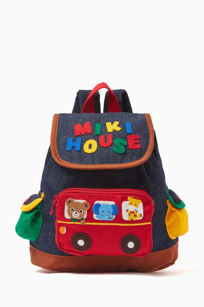 

Adventure Bus Backpack in Denim, Blue