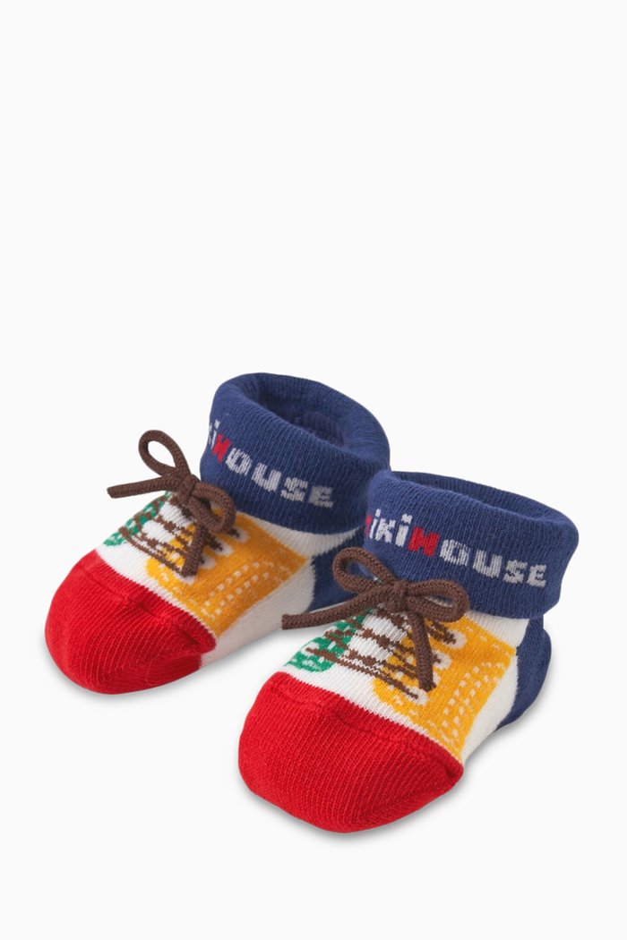 

Colour-block Sock Shoes in Cotton, Multicolour