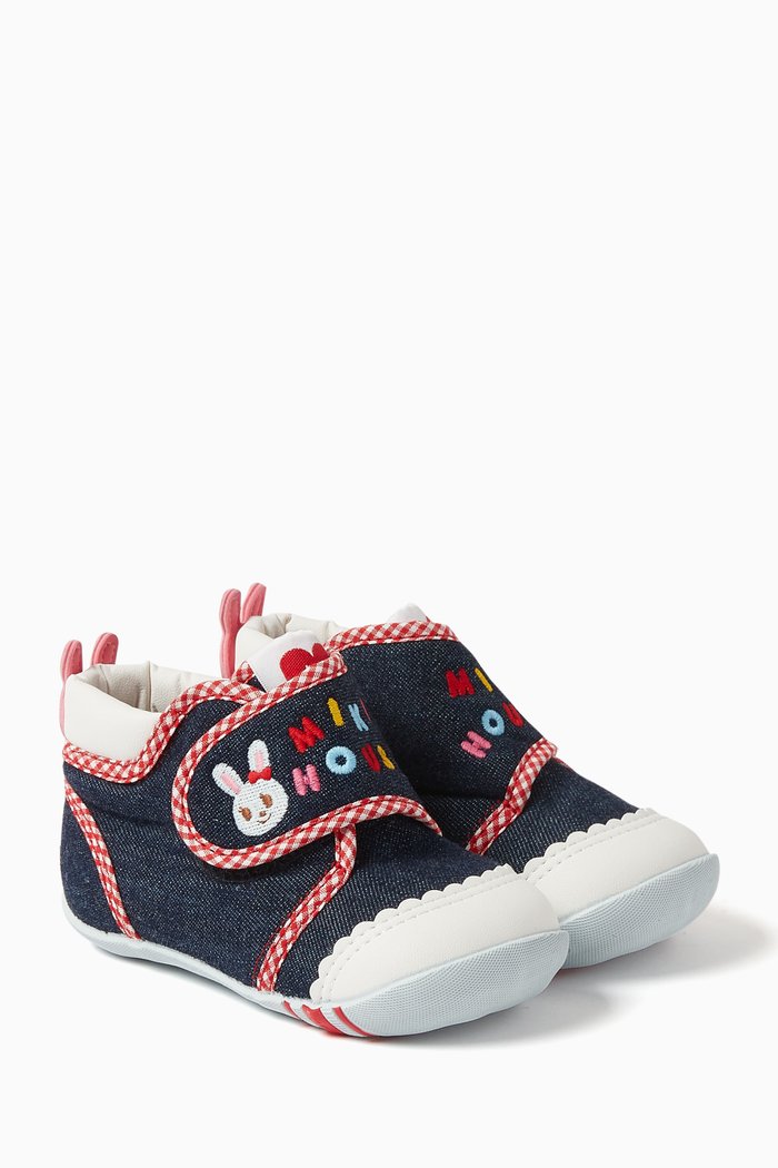 

Bunny First Walker Shoes in Denim, Blue