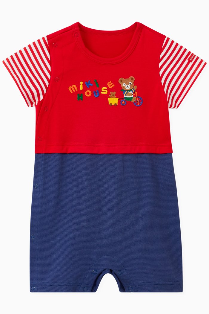 

Nautical Romper in Cotton, Red