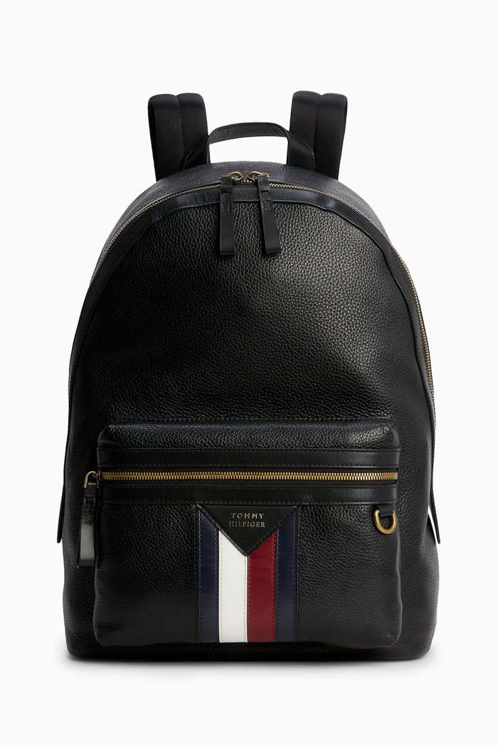 

Dome Backpack in Premium Leather, Black