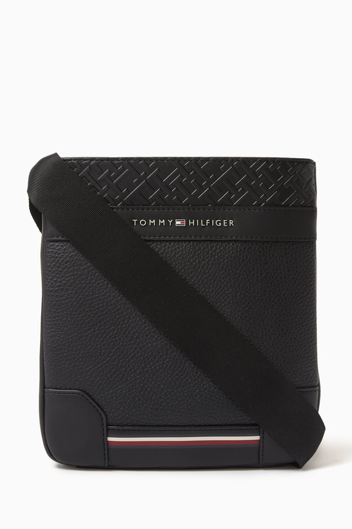 

Embossed Small Crossbody Bag, Black