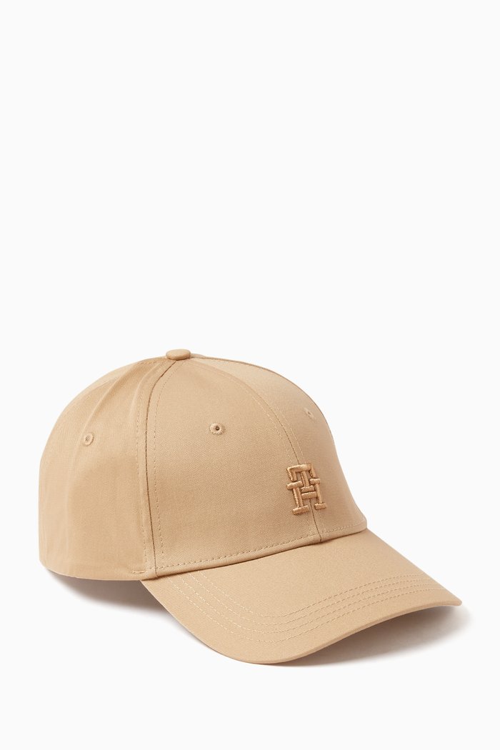 

TH Monogram Cap in Cotton Twill, Neutral